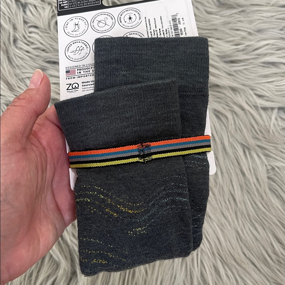 Smartwool Ski Race Socks - Black with Colorful Accents - Picture 3 of 4